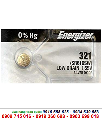 Pin đồng hồ đeo tay 1,55v Silver Oxide Energizer 361, SR616SW chính hãng Made in USA